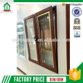 Wanjia factory pvc plastic green tinted glass window design